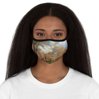 Cherry Blossom Fitted Polyester Face Mask