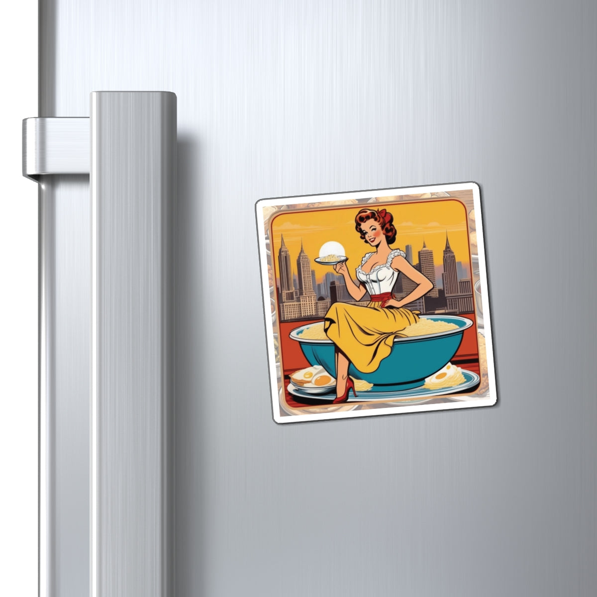 National Grits Day Pin Up Girl Magnet