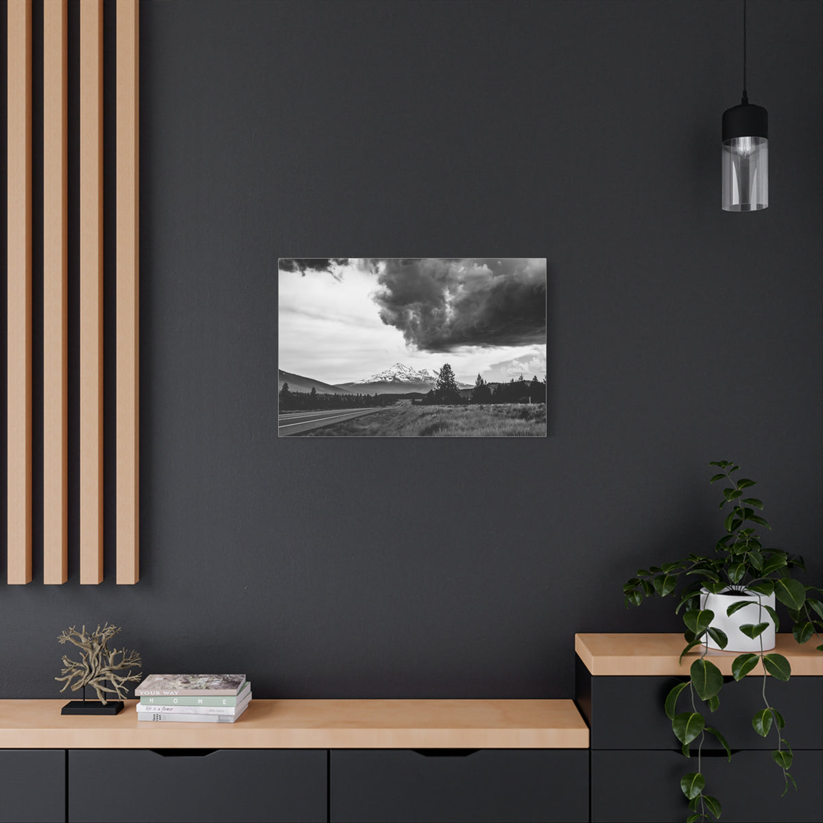 Mt. Shasta Vista Point North 97: Fine Art Stretched Canvas