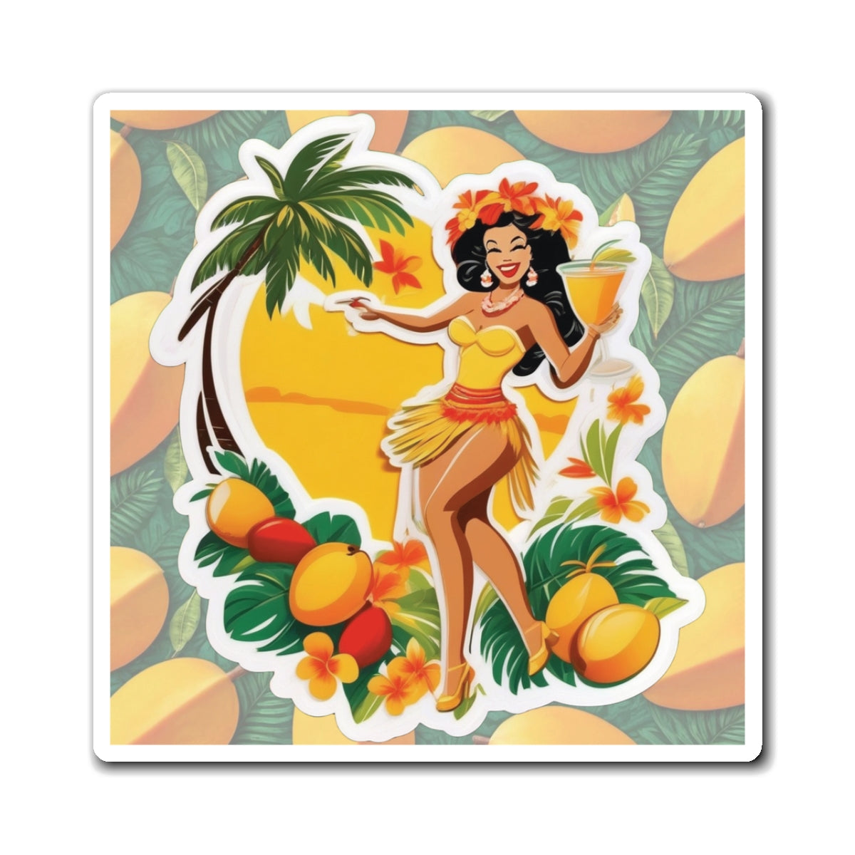 National Mango Day II Pin Up Girl Magnet