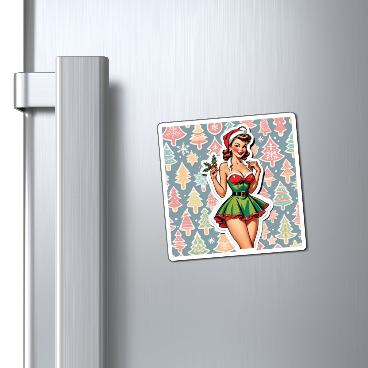 Christmas X Pin Up Girl Magnet