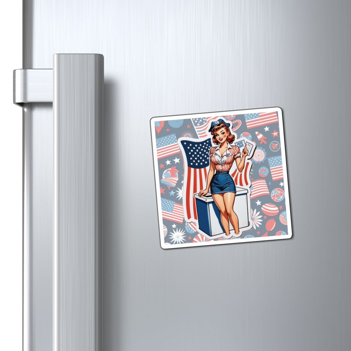 Election Day VI Pin Up Girl Magnet