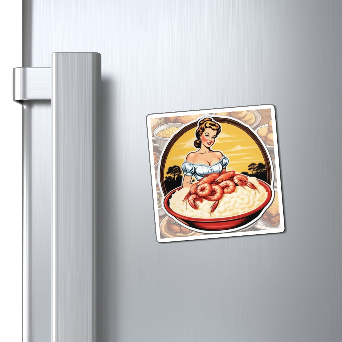 National Grits Day III Pin Up Girl Magnet