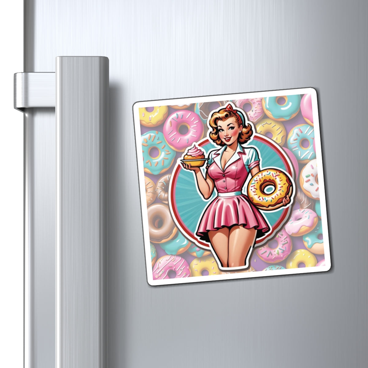 National Donut Day II Pin Up Girl Magnet