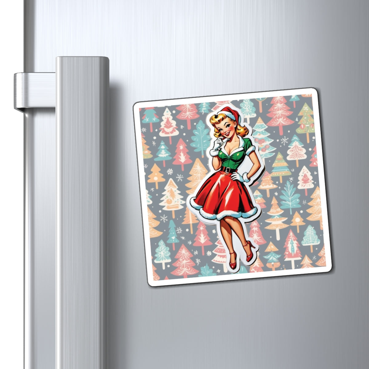 Christmas VIII Pin Up Girl Magnet