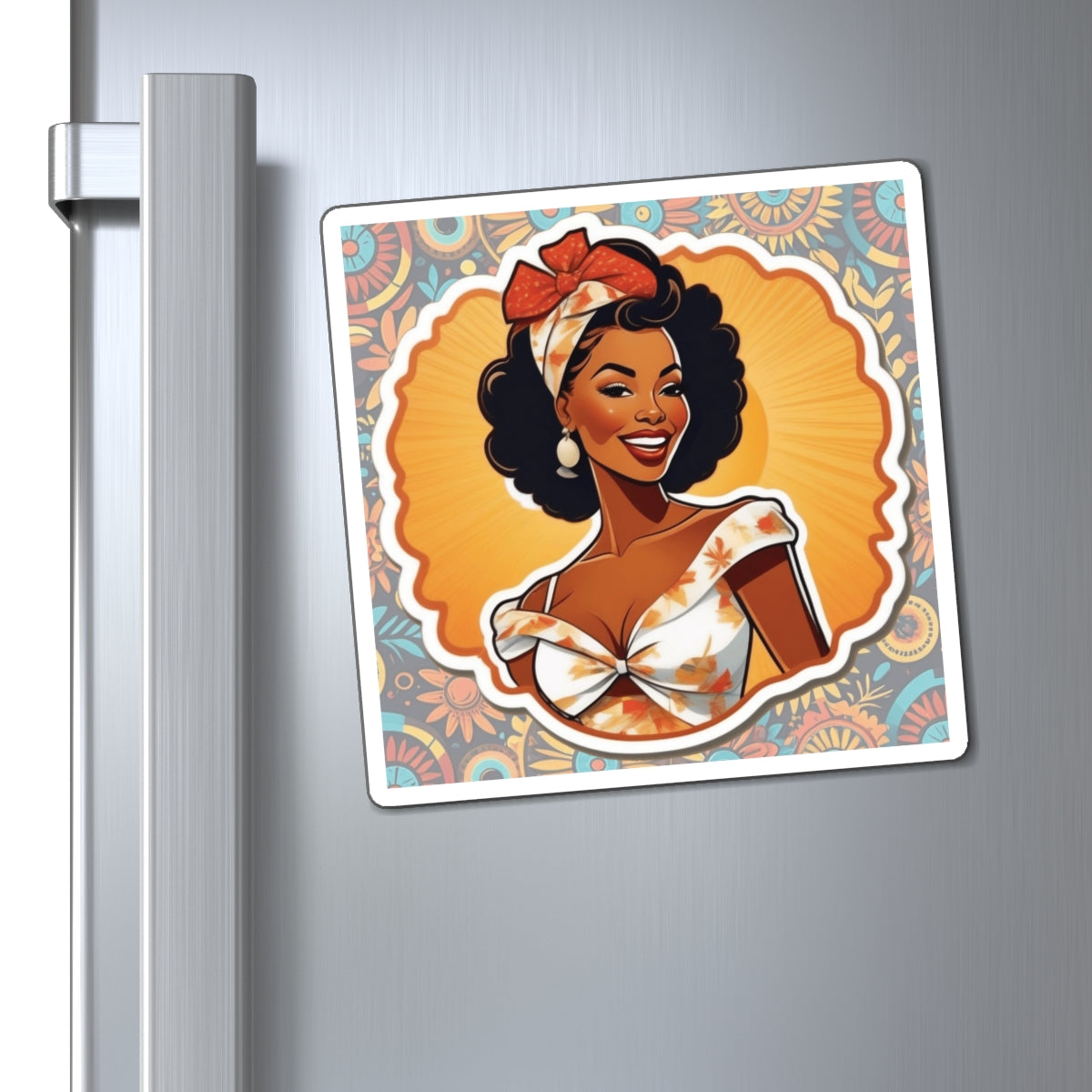 Juneteenth II Pin Up Girl Magnet