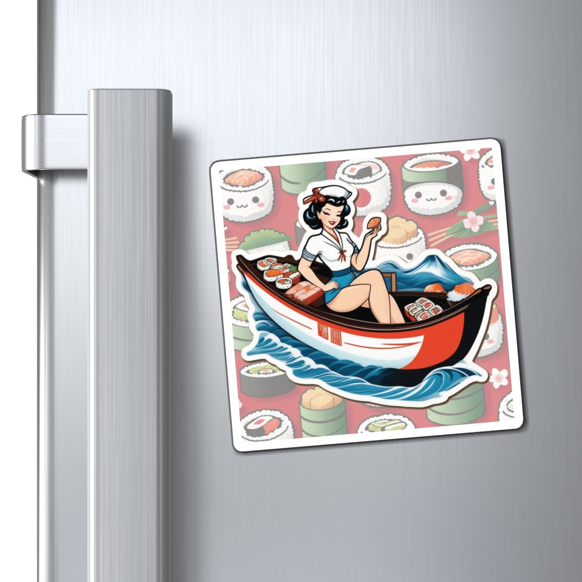 National Sushi Day VII Pin Up Girl Magnet