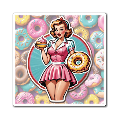 National Donut Day II Pin Up Girl Magnet