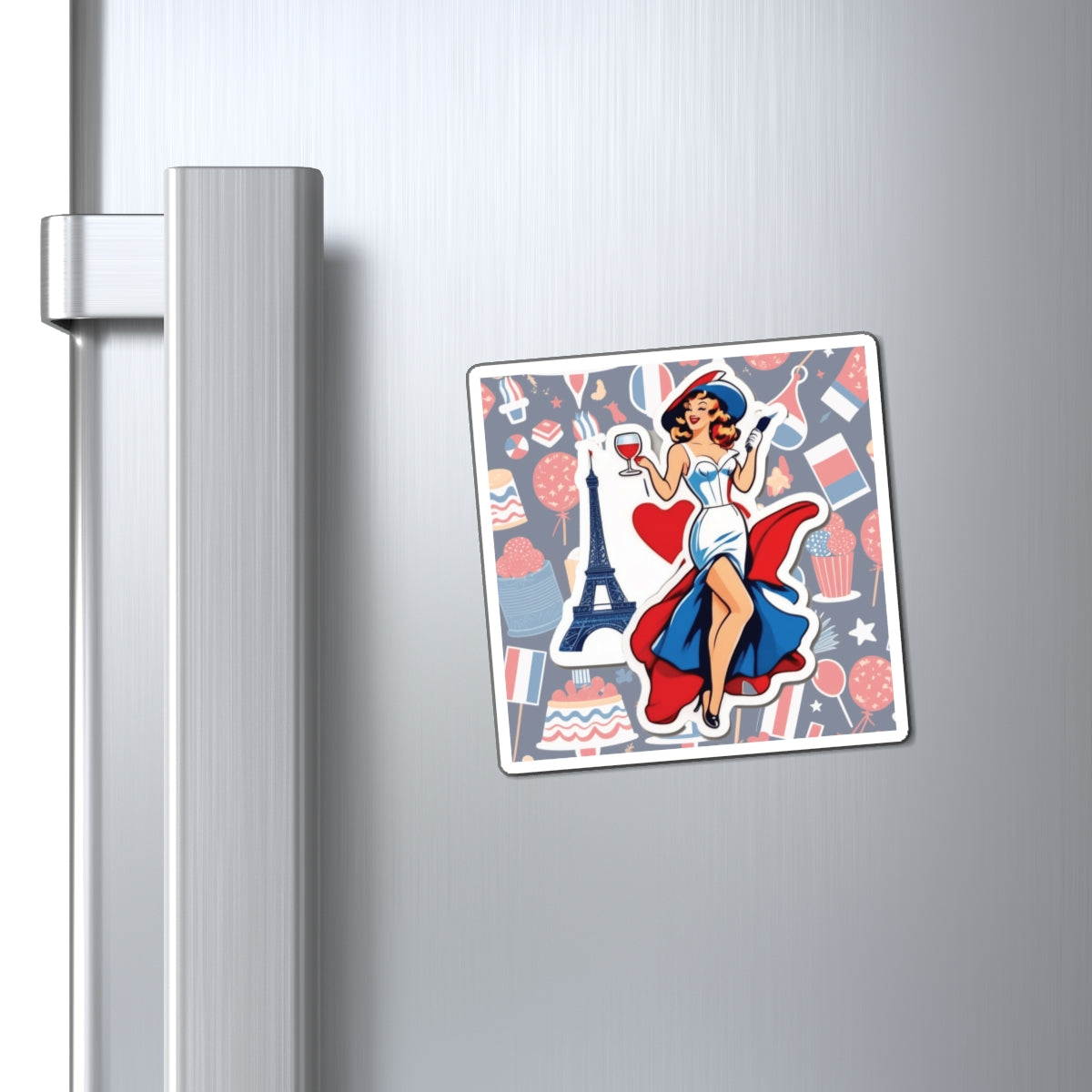 Bastille Day II Pin Up Girl Magnet