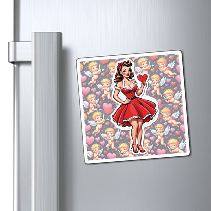 Valentine's Day III Pin Up Girl Magnet