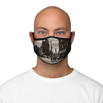 First Photo I ever took in NYC Fitted Polyester Face Mask