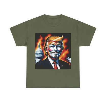 Guy Fawkes Mask Anti Donald Trump Tee