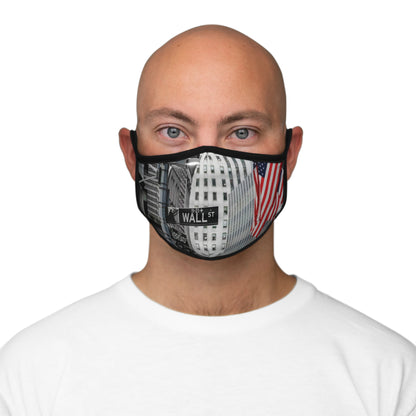 Wall Street Fitted Polyester Face Mask