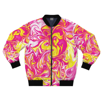 Pink/Yellow Bomber Jacket