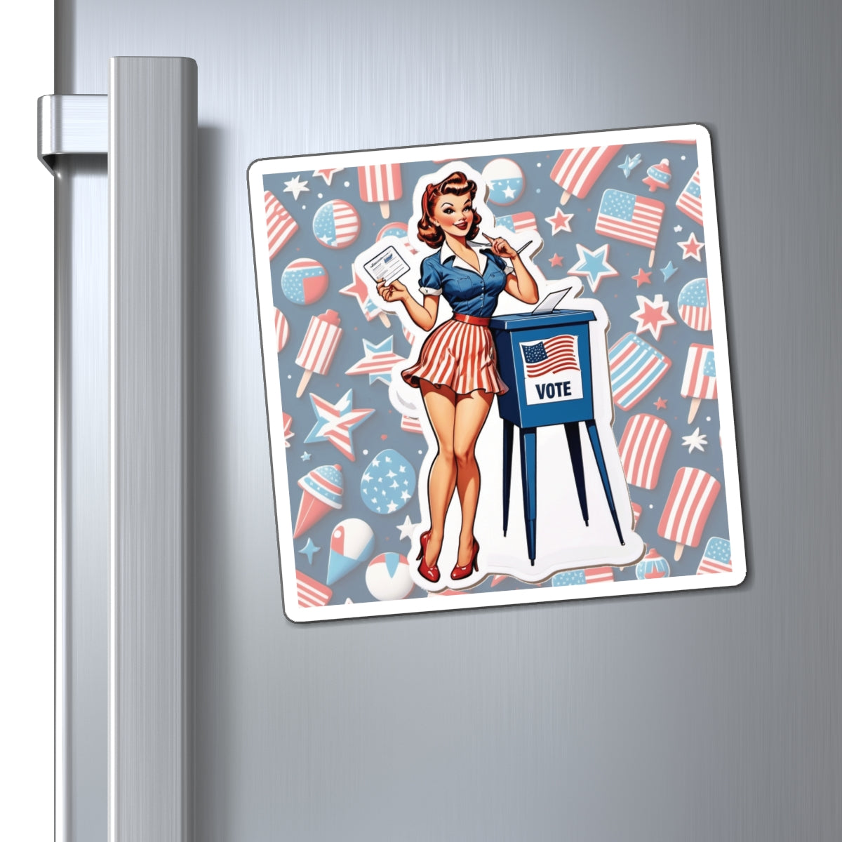 Election Day VII Pin Up Girl Magnet