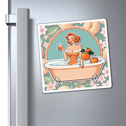 National Peaches and Cream Day III Pin Up Girl Magnet