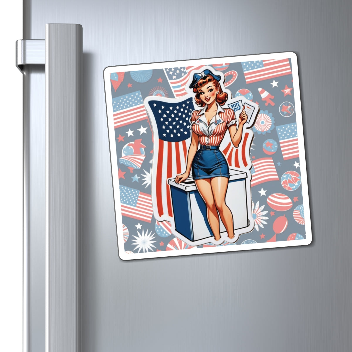 Election Day VI Pin Up Girl Magnet