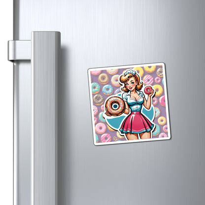 National Donut Day III Pin Up Girl Magnet