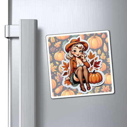 Thanksgiving III Pin Up Girl Magnet