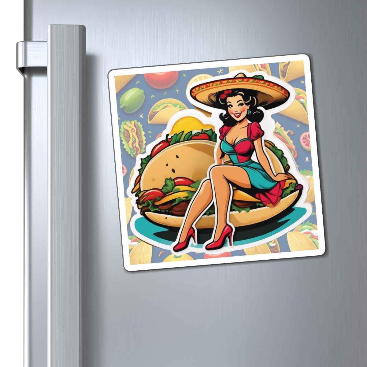 National Taco Day II Pin Up Girl Magnet