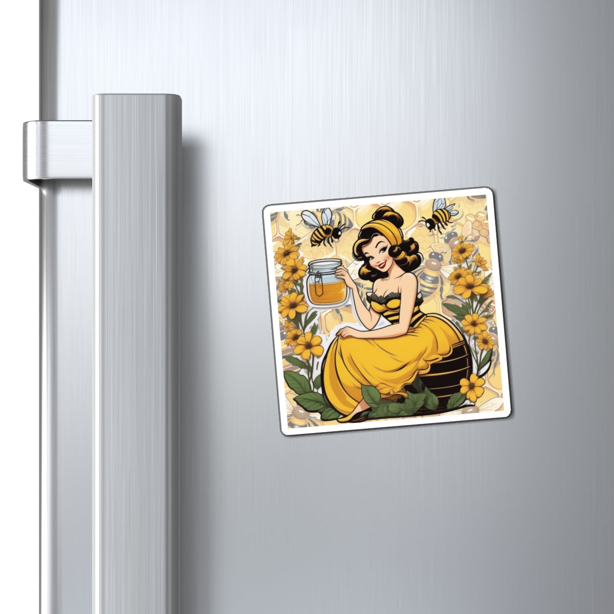 National Honey Bee Day III Pin Up Girl Magnet