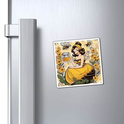 National Honey Bee Day III Pin Up Girl Magnet