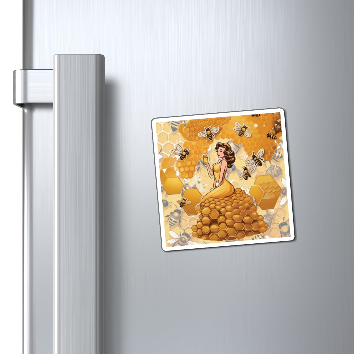 National Honey Bee Day II Pin Up Girl Magnet