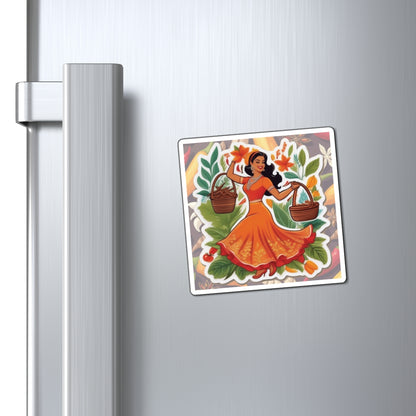 National Herbs and Spices Day IV Pin Up Girl Magnet