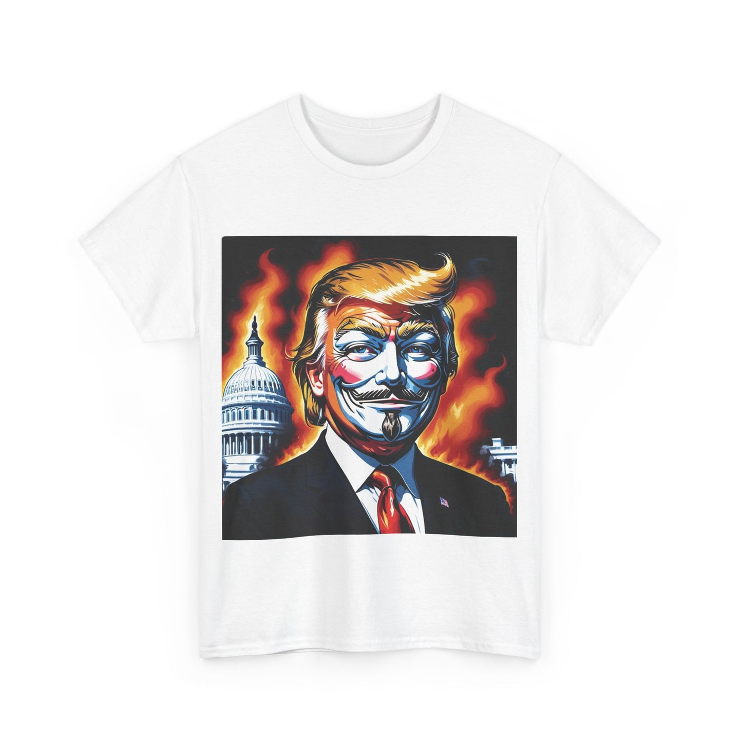 Guy Fawkes Mask Anti Donald Trump Tee