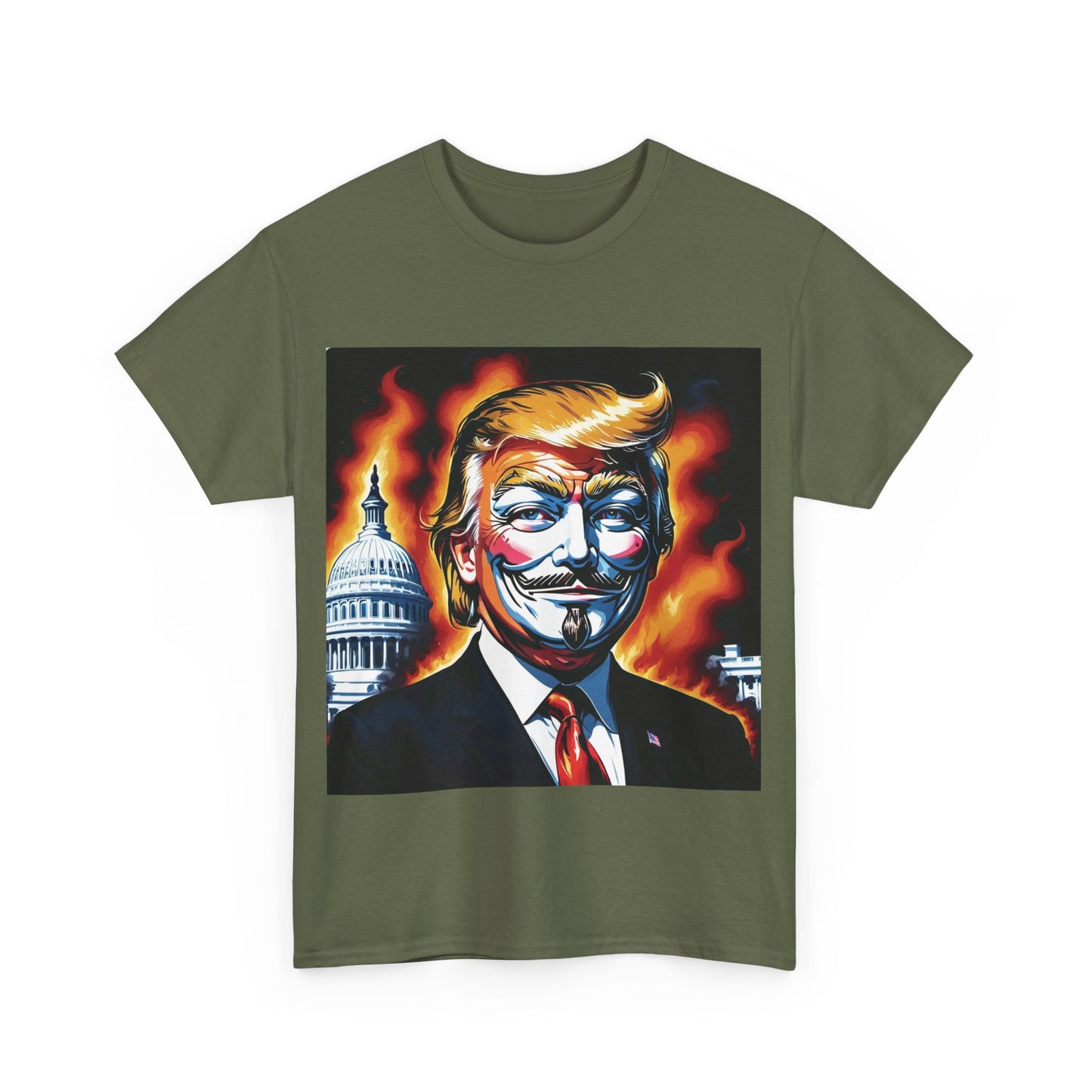 Guy Fawkes Mask Anti Donald Trump Tee