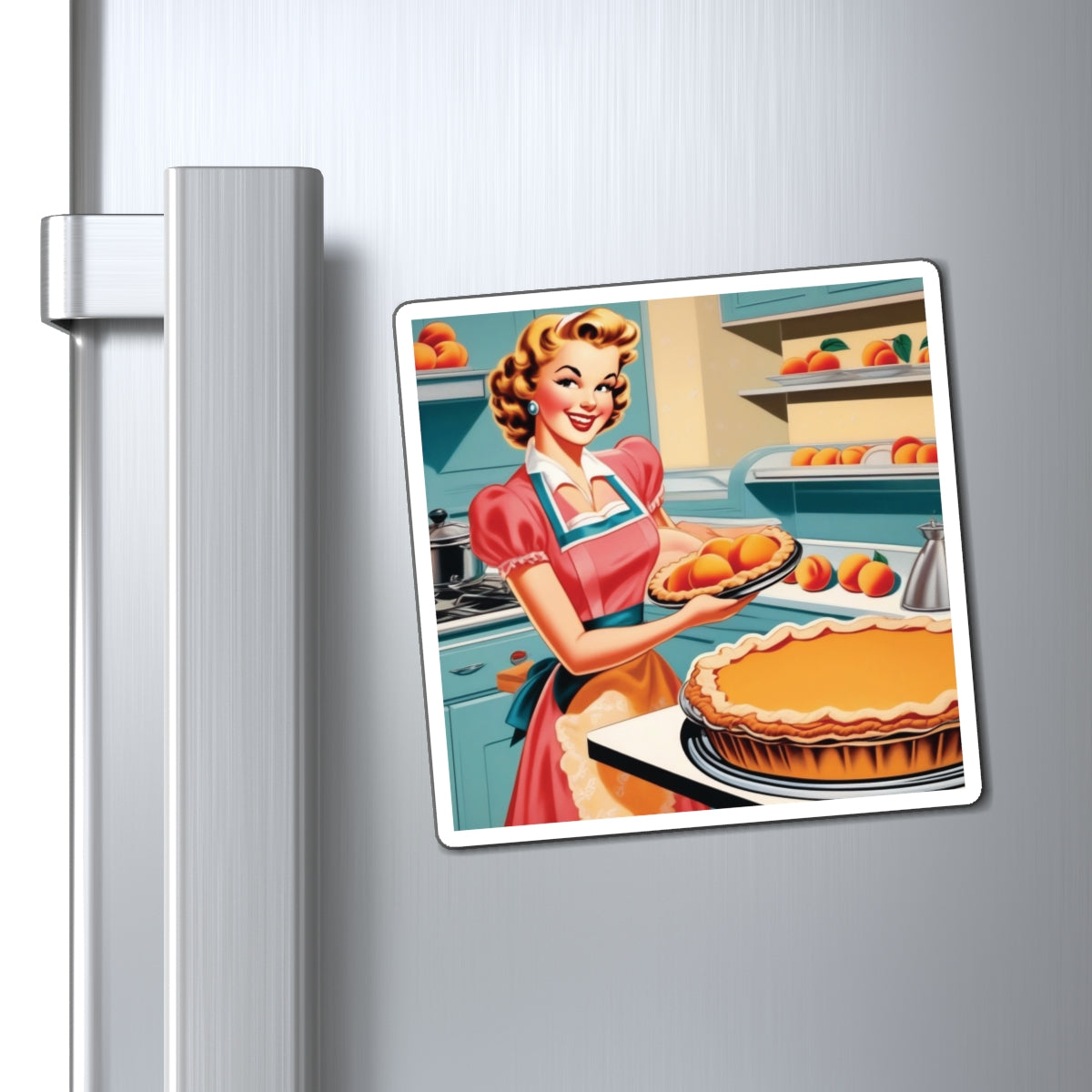 National Peach Day III Pin Up Girl Magnet