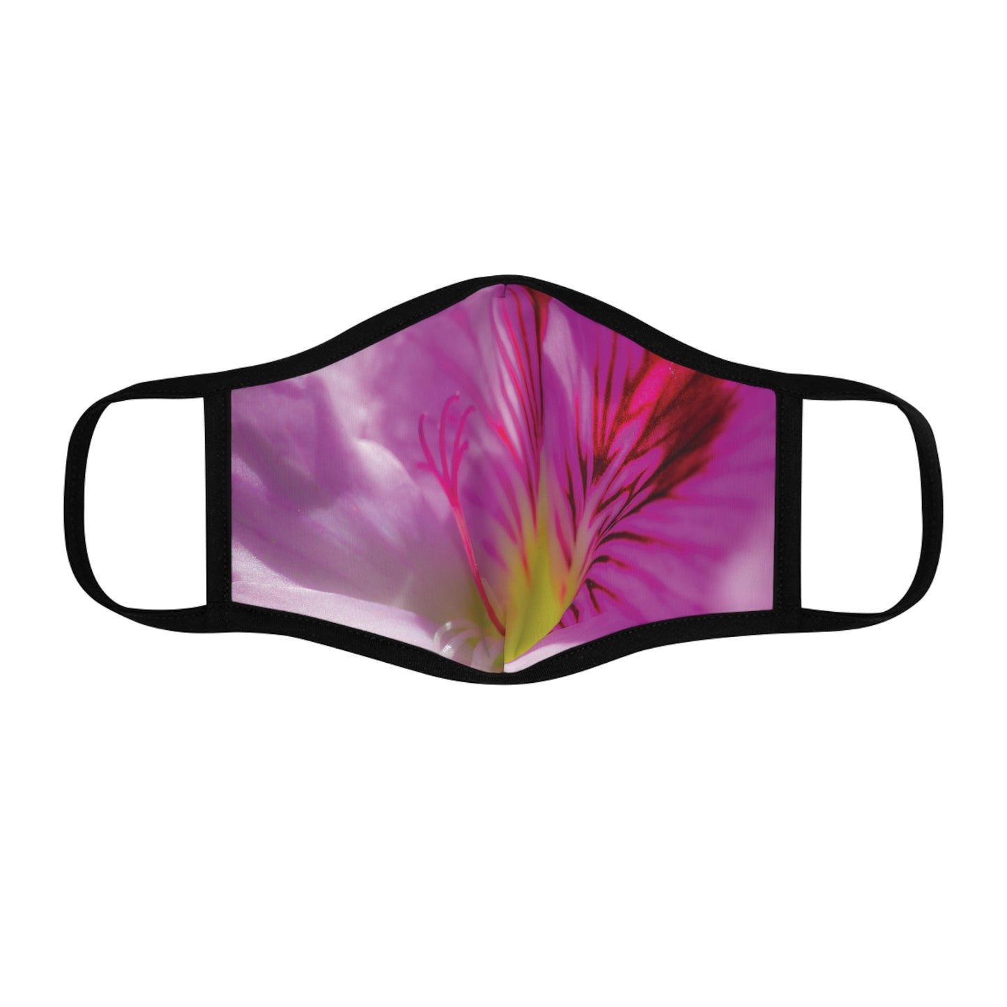 Flower II Fitted Polyester Face Mask