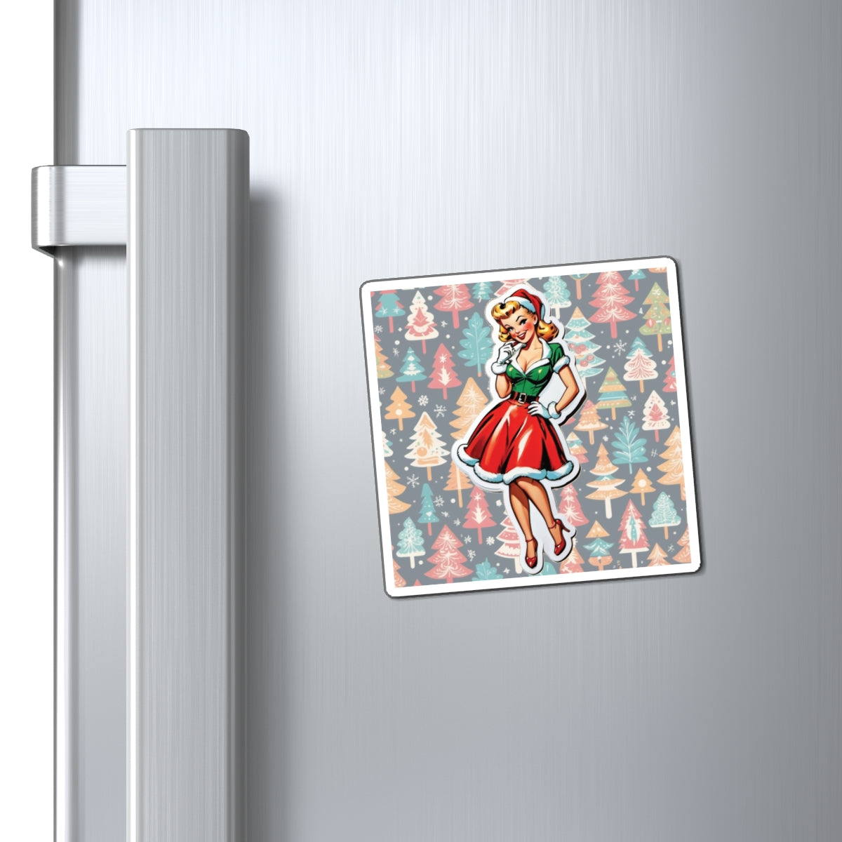 Christmas VIII Pin Up Girl Magnet