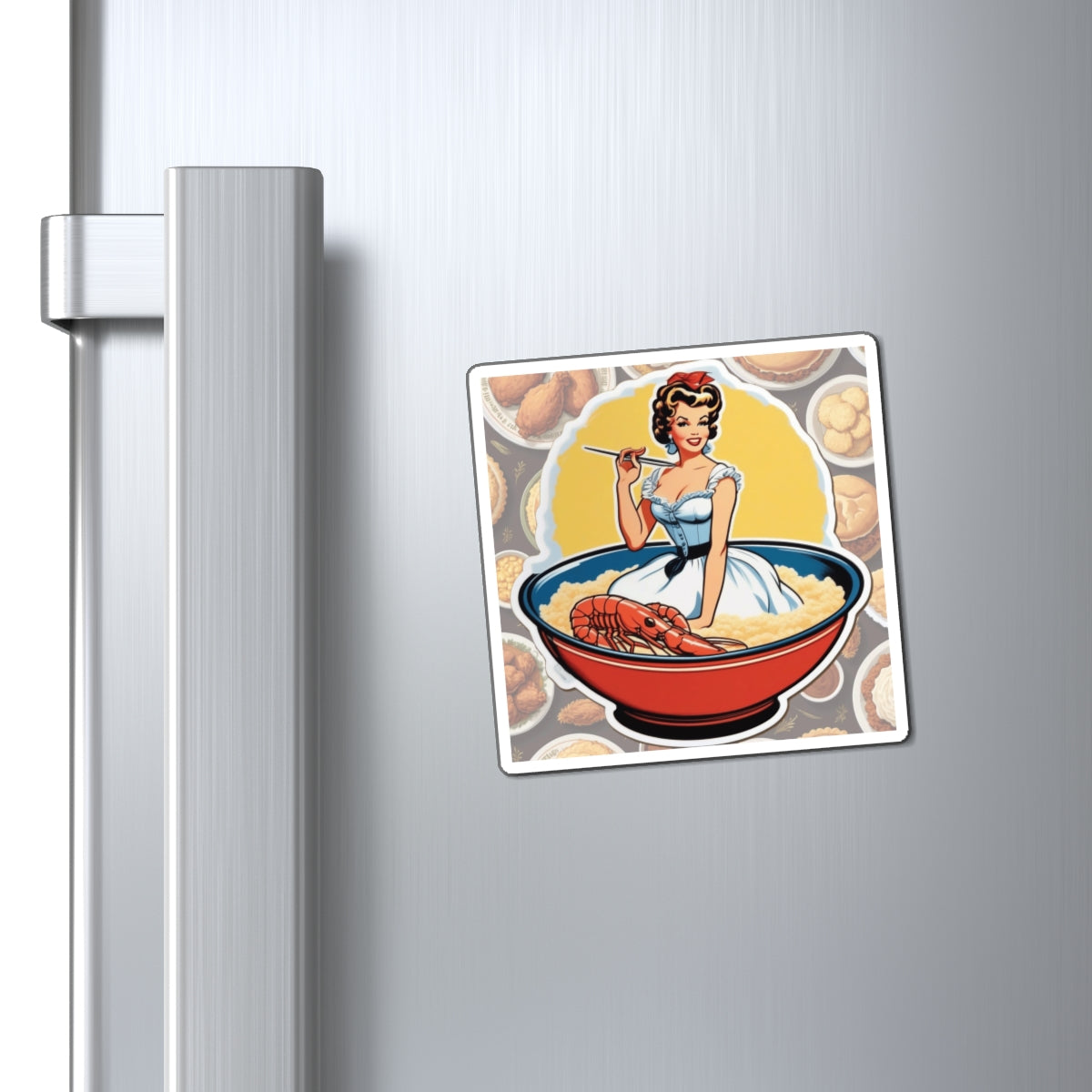 National Grits Day IV Pin Up Girl Magnet