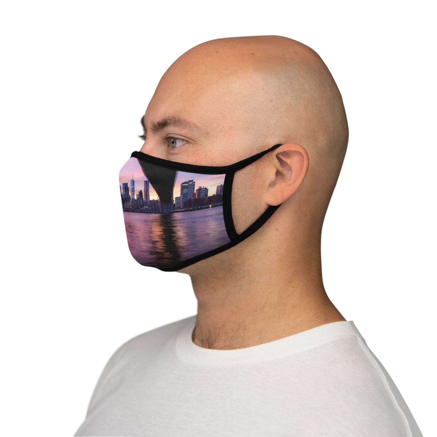 Manhattan Fitted Polyester Face Mask