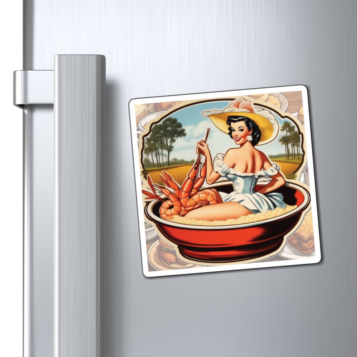 National Grits Day VII Pin Up Girl Magnet