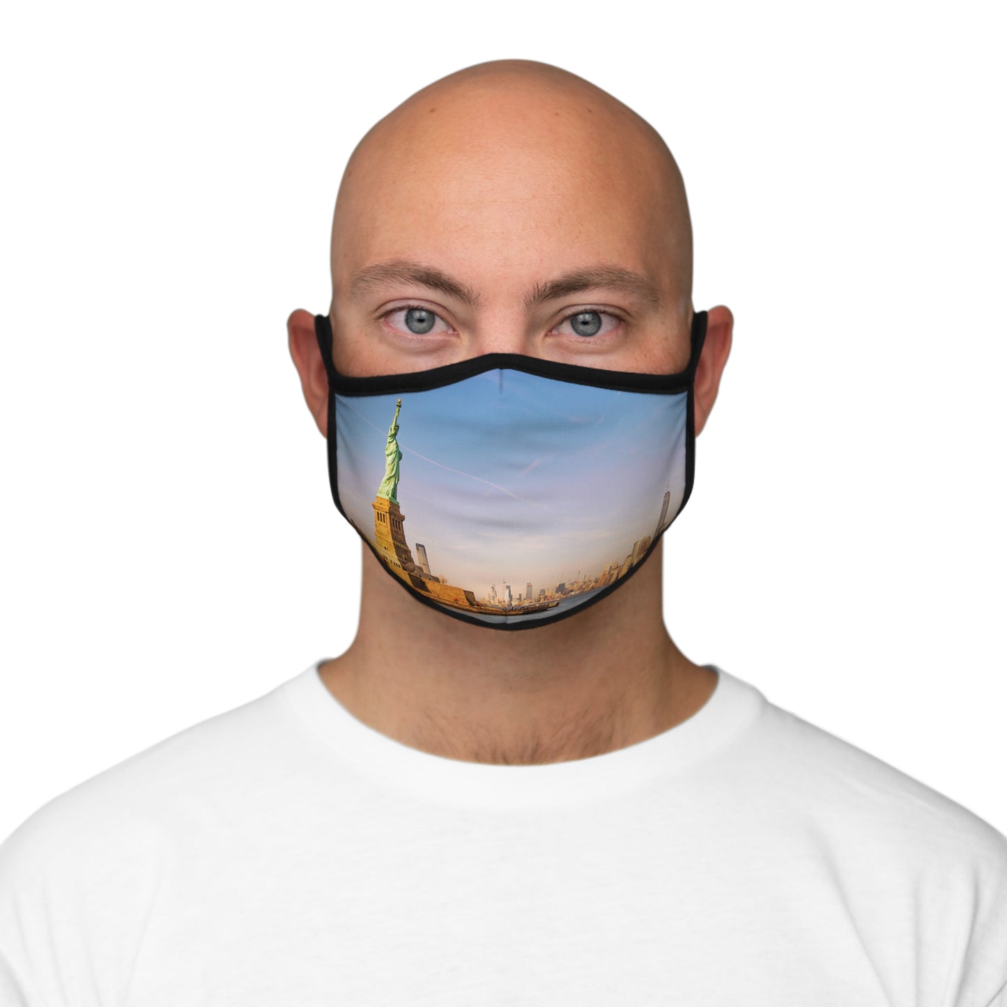 Golden Door Fitted Polyester Face Mask