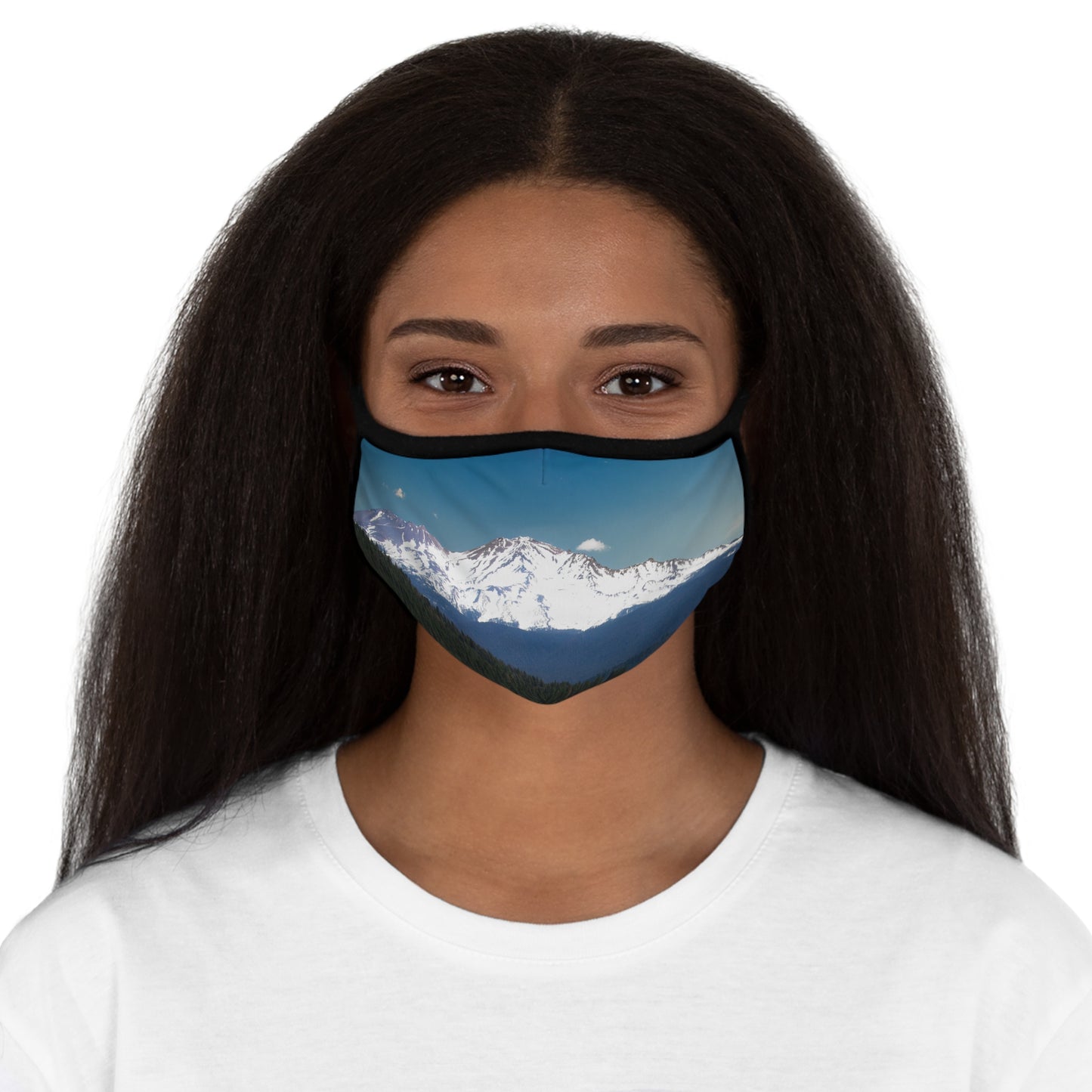 Mt. Shasta Highway Lake Siskiyou  Polyester Face Mask