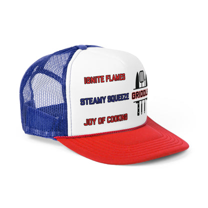 Ignite Flames, Steamy Squeeze, Joy of Cooking Trucker Cap