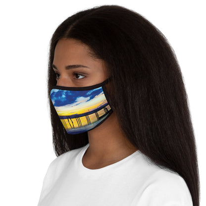 Grizzly Island Fitted Polyester Face Mask