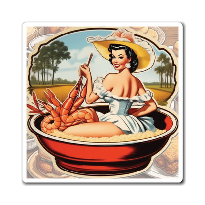 National Grits Day VII Pin Up Girl Magnet