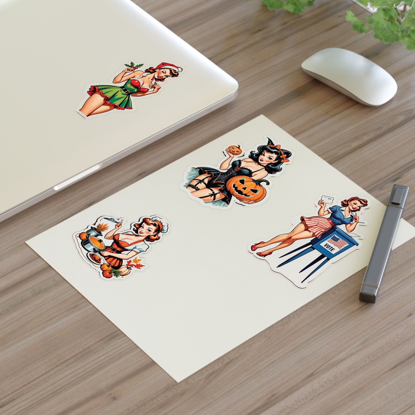 Pin Up Girl Sticker Sheets - Holidays Collection Set II