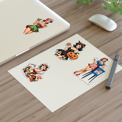 Pin Up Girl Sticker Sheets - Holidays Collection Set II