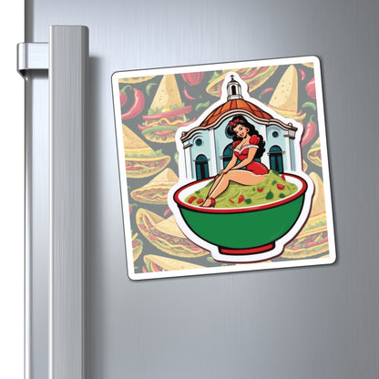 National Guacamole Day II Pin Up Girl Magnet