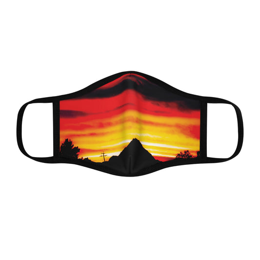 Sutter Buttes Fitted Polyester Face Mask