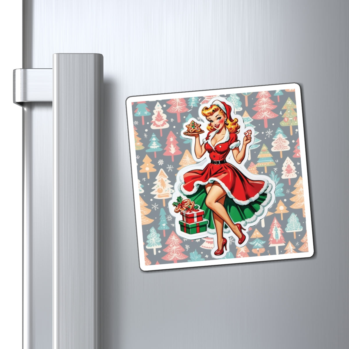 Christmas II Pin Up Girl Magnet