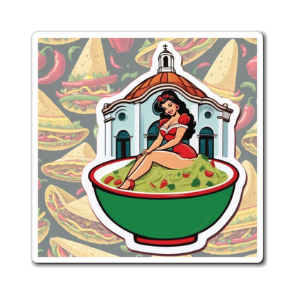 National Guacamole Day II Pin Up Girl Magnet