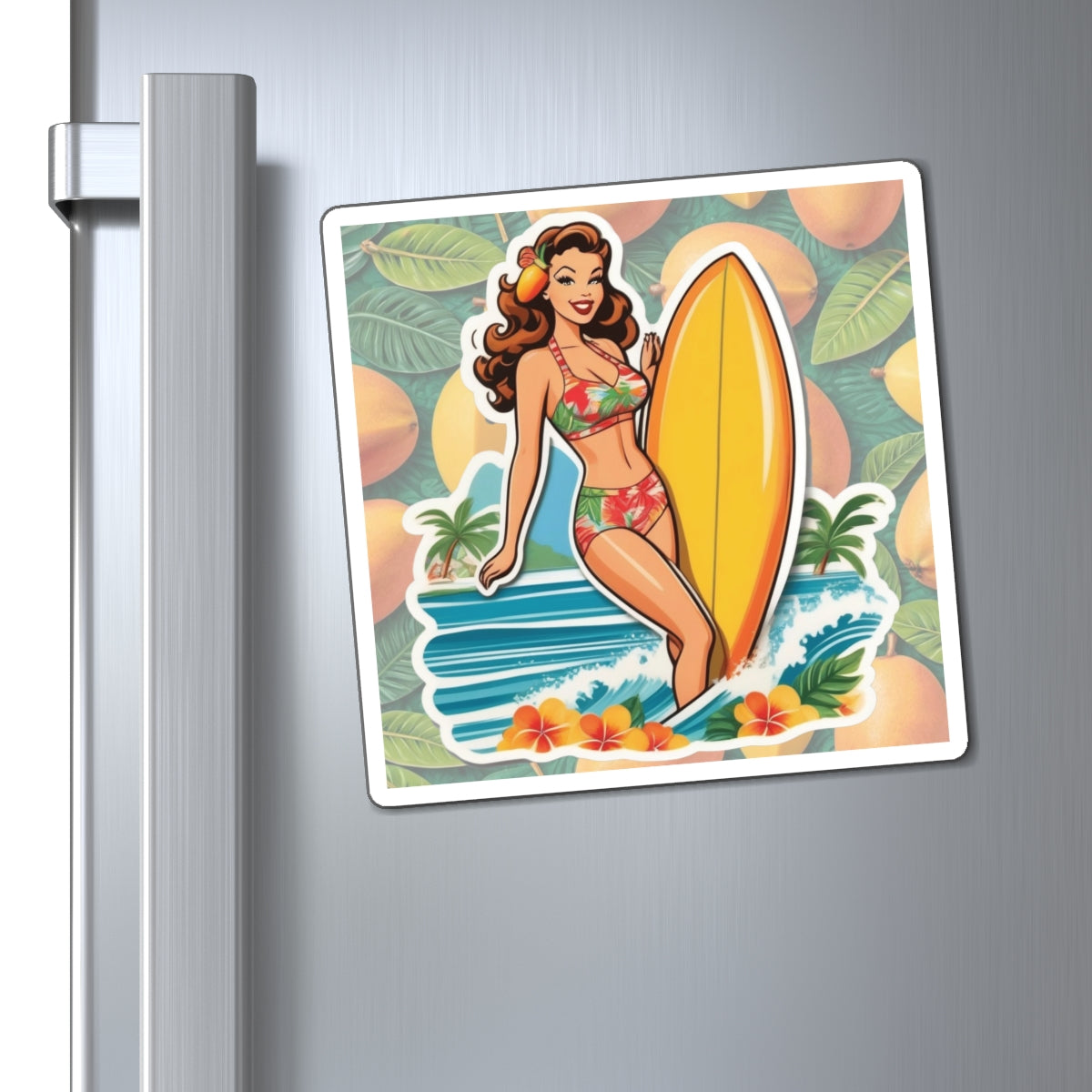 National Mango Day Pin Up Girl Magnet