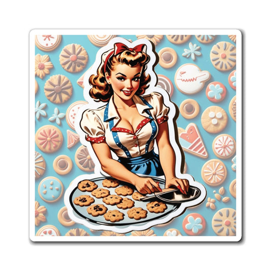 National Baking Cookies Day II Pin Up Girl Magnet