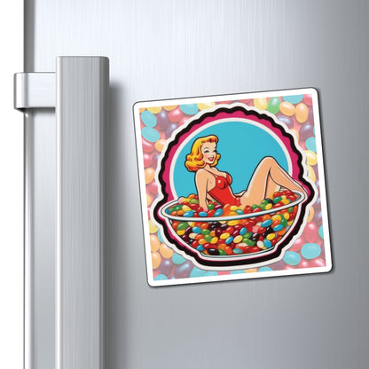 National Jelly Bean Day Pin Up Girl Magnet